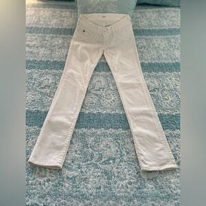 Hudson White Skinny Jeans